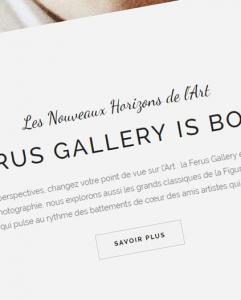 Un nouveau site pour la galerie