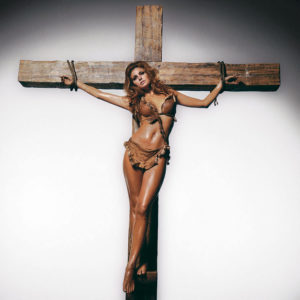 Raquel on the cross