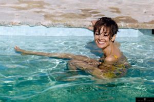 Actress Audrey Hepburn, pictured in the South of France during the filming of 'Two for the Road' on 4th September 1966.