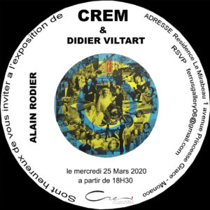 Invitation exposition Alain Rodier au CREM de Monaco