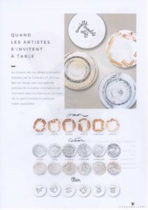 Assiettes d'artistes en éditions limitées
