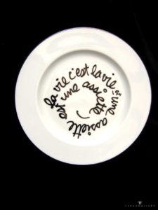 Assiette d'artistes : Ben Vautier (série limitée)