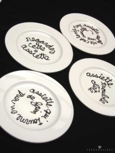 Assiette d'artistes : Ben Vautier