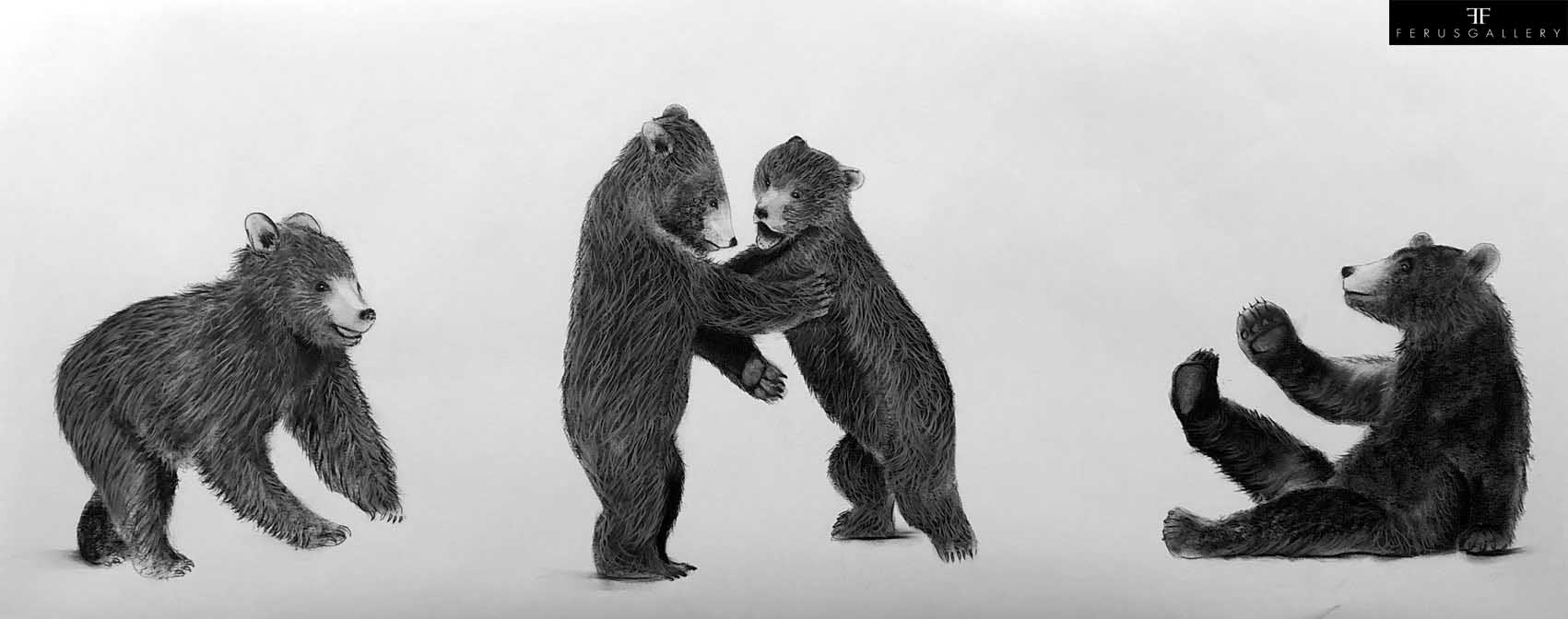 Cubs drawing by Thierry Bisch