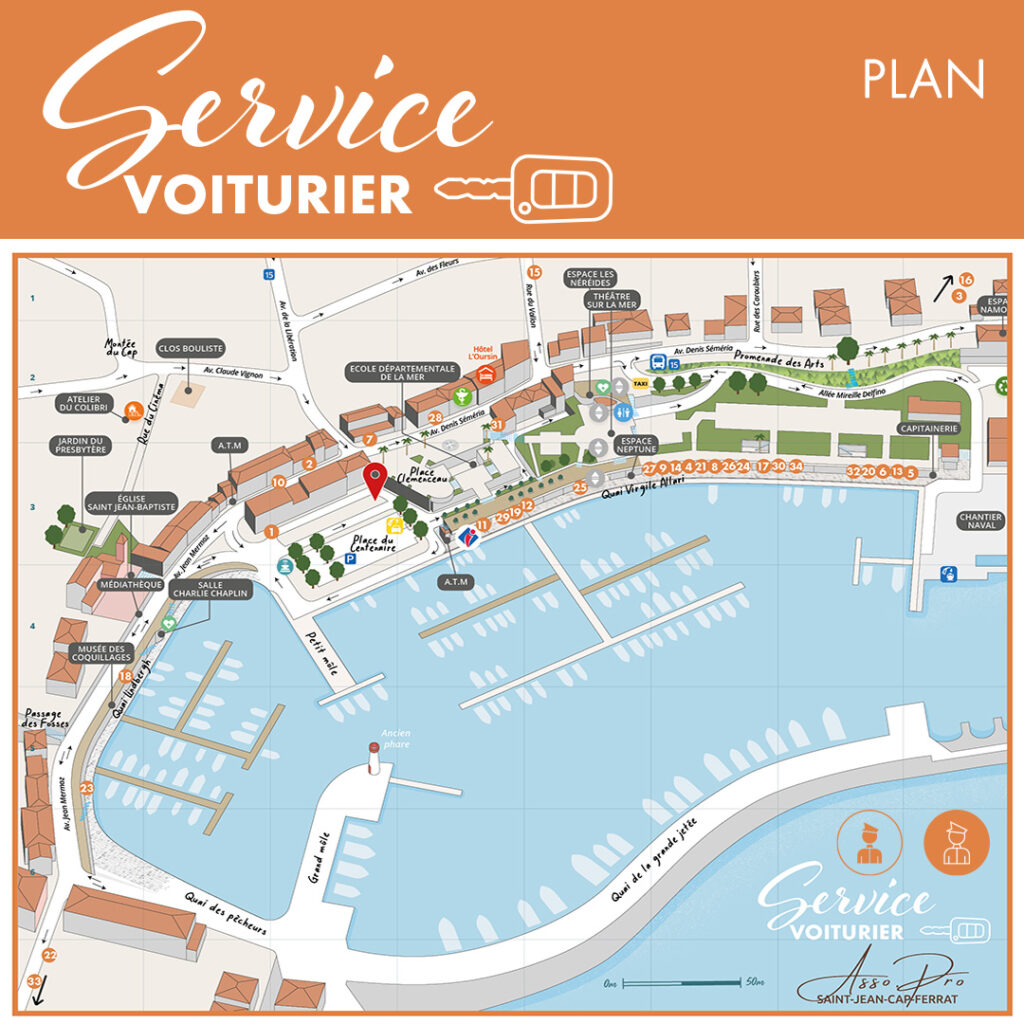 A valet service to get to Saint-Jean-Cap-Ferrat