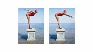 Norman Parkinson - Jerry Hall plonge en Crimée