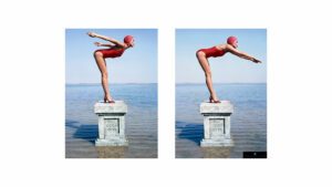 Norman Parkinson, Jerry Hall plonge en Crimée