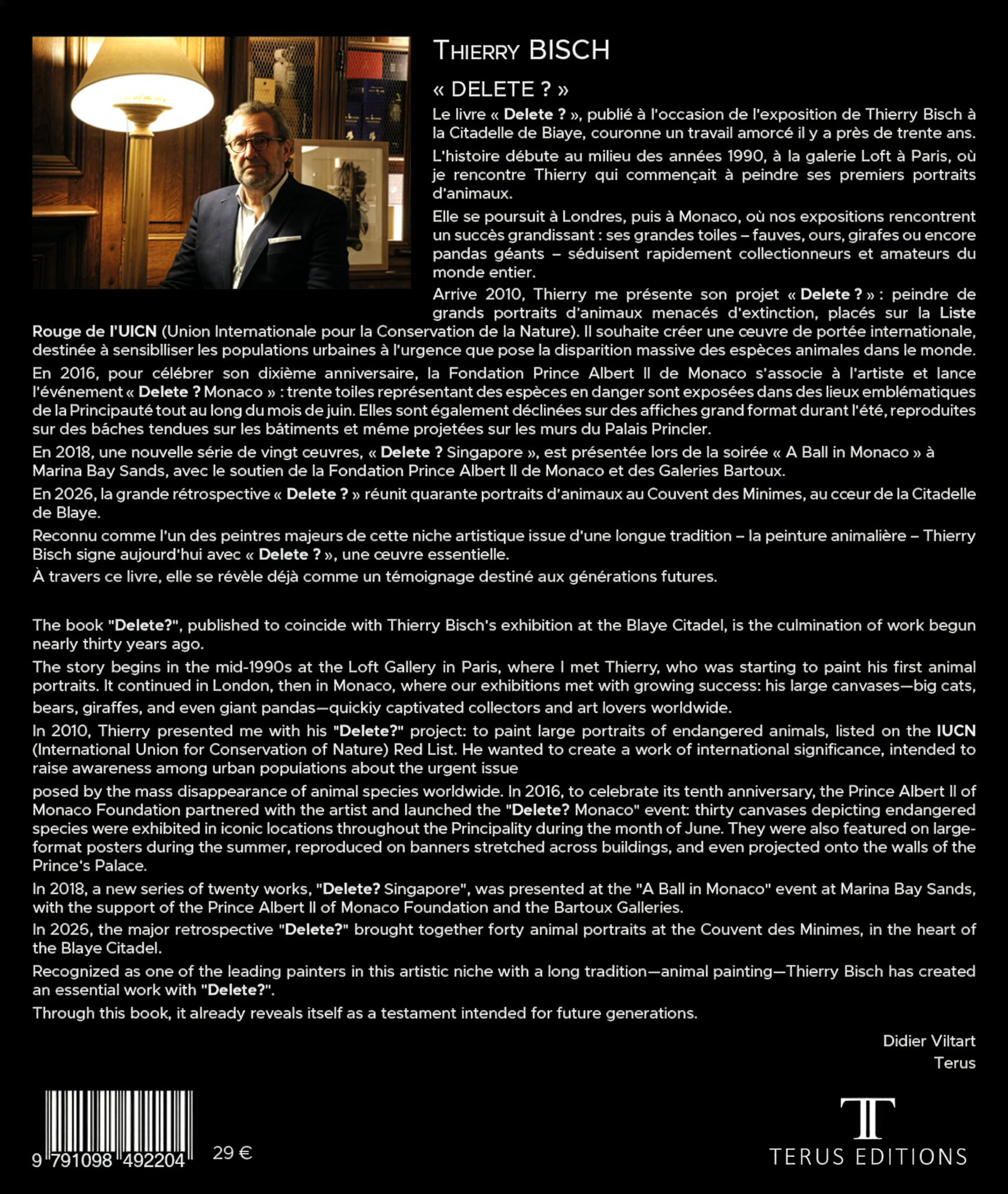 Publication du livre Delete? de Thierry Bisch